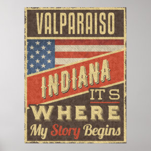Póster Valparaiso Indiana