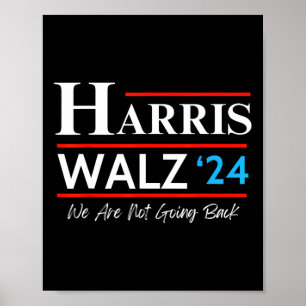 Póster Vals 2024 Elecciones Kamala Harris Tim Waltz 2024 
