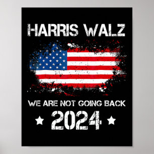 Póster Vals 2024 No vamos a regresar Kamala Harris