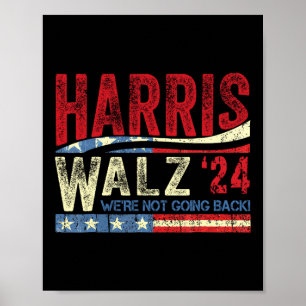 Póster Vals 2024 No vamos a regresar Kamala Harris 2024