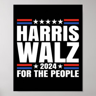 Póster Vals 2024 Para La Gente Kamala Harris Tim Waltz