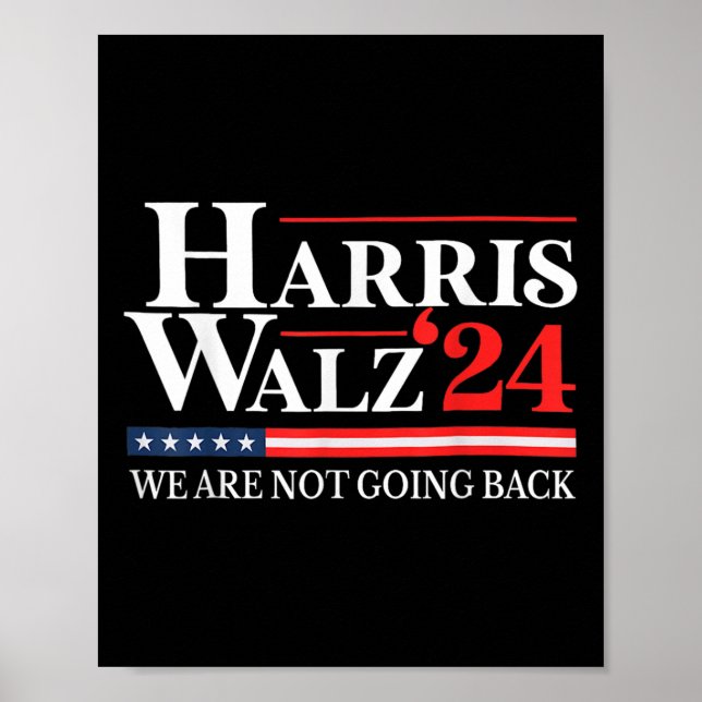Póster Vals No Volveremos Kamala Harris 2024 1 (Frente)