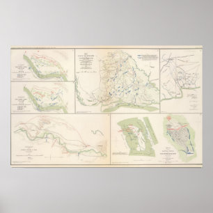 Póster Valverde, Shiloh, Ft Craig, Roanoke Island