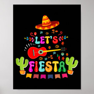 Póster Vámonos de fiesta cinco de mayo divertida fiesta m