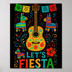 Póster Vámonos de fiesta - fiesta mexicana cinco de mayo