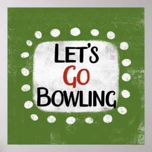 Póster Vamos a Bowling Poster Wall Art