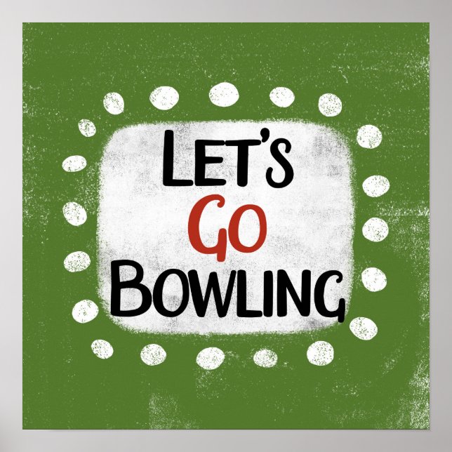 Póster Vamos a Bowling Poster Wall Art (Frente)