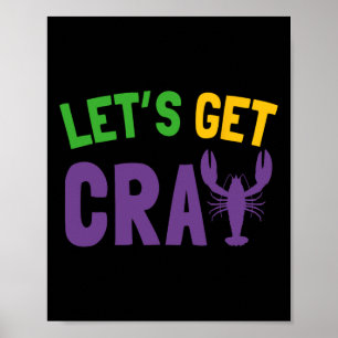 Póster Vamos a buscar a Cray Mardi Gras