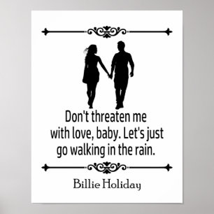 Póster Vamos a caminar por la lluvia