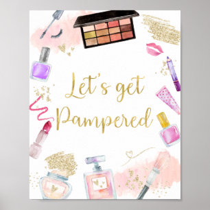 Póster Vamos a conseguir glitz mimado y Glam Spa Rótulo d