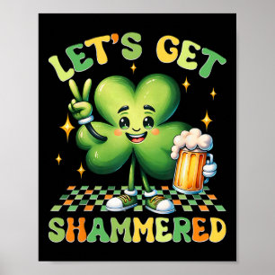 Póster Vamos a Emborracharnos Día de San Patricio Diverti