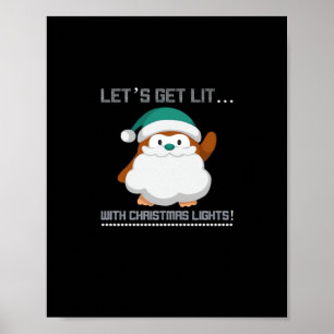 Póster ¡Vamos a encender... con luces de Navidad! Navidad