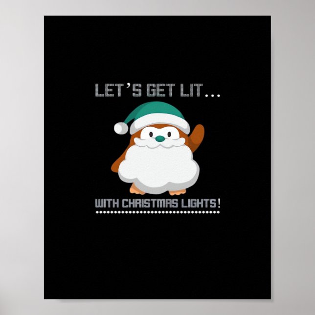 Póster ¡Vamos a encender... con luces de Navidad! Navidad (Frente)