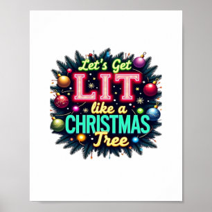 Póster Vamos a encender - Navidades divertidos disfrutan