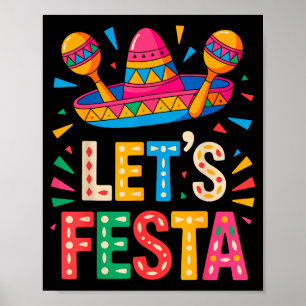 Póster Vamos a fiesta cinco de mayo 