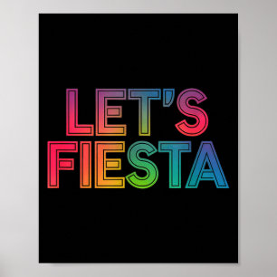 Póster Vamos a fiesta cinco de mayo fiesta mexicana 