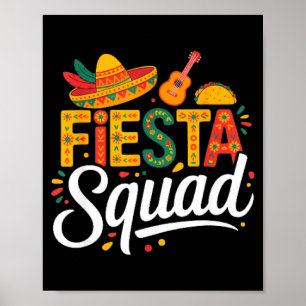 Póster Vamos a fiesta méxico fiesta squad cinco de mayo p