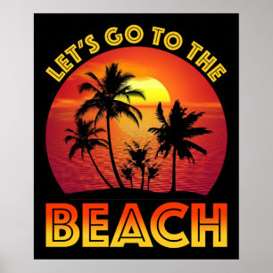 Póster Vamos a la playa