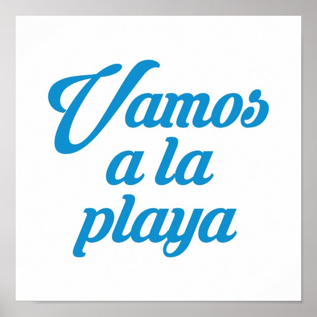 PÓSTER VAMOS A LA PLAYA (Frente)