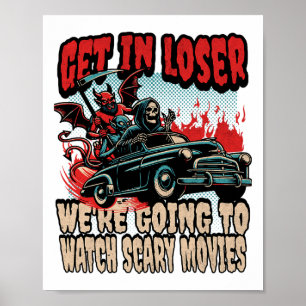Póster Vamos a perder estamos viendo películas aterradora