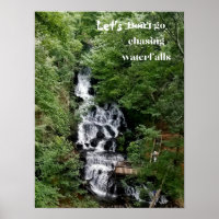 Vamos a perseguir al Poster de las cascadas