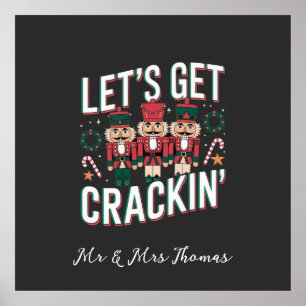 Póster Vamos a ponernos locos por este Navidad gracioso r