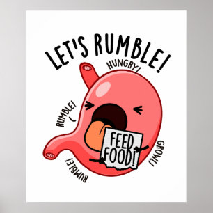 Póster Vamos a Rumbear Chiste Divertido de Estómago 