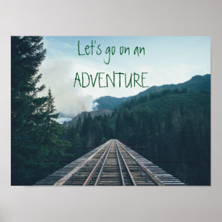 Póster Vamos a un Poster de aventuras motivacionales
