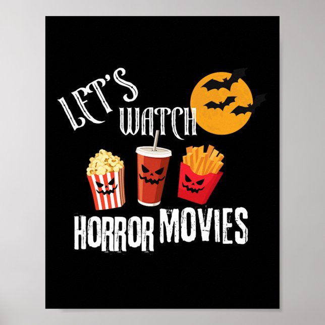 Póster Vamos a ver películas de terror Fiesta divertida d (Frente)