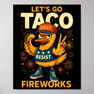 Póster Vamos al meme del taco 