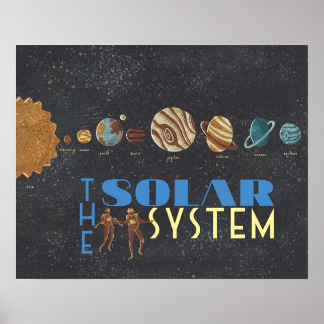 Póster Vamos al Poster de sistemas solares espaciales (Frente)