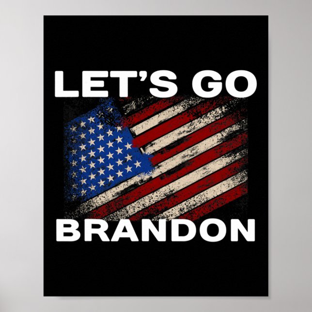 Póster Vamos Bandera de Brandon Joe Biden Donald Trump Pa (Frente)