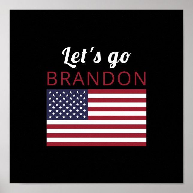 Póster Vamos Brandon, Bandera Americana (Frente)