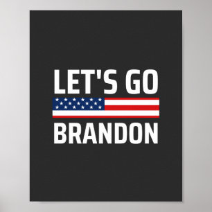 Póster vamos brandon chant joe biden, chistoso vamos suje