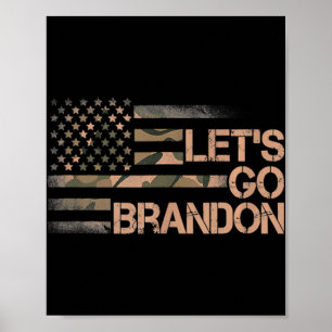 Póster Vamos Brandon vamos a Brandon Camouflage Americ