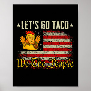 Póster Vamos Camiseta de Taco Divertida Vamos Taco 5