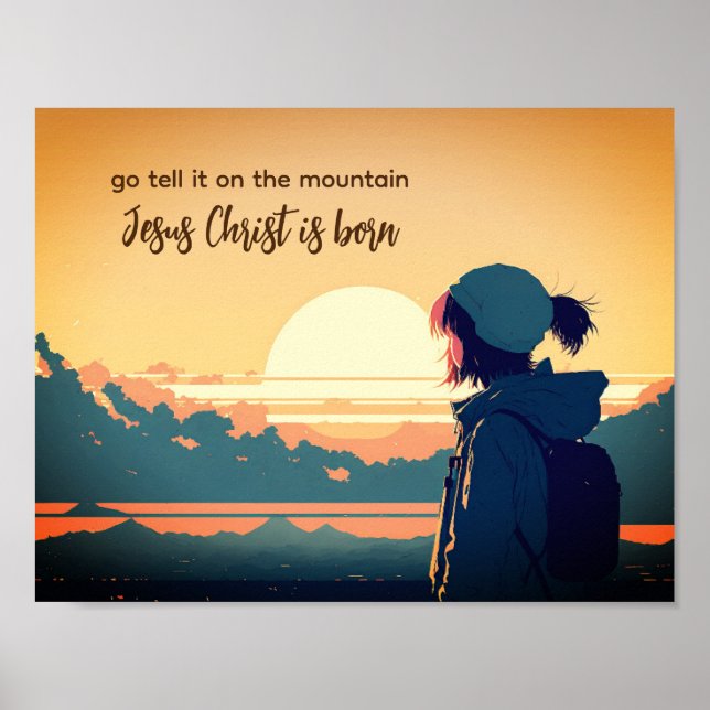 Póster Vamos Díganlo en la montaña que nació Jesucristo (Frente)
