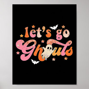 Póster Vamos Ghouls Cute Ghost Boo Funny Halloween Wom
