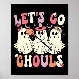 Póster Vamos Ghouls Halloween Ghost Costume Retro Groo