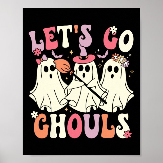 Póster Vamos Ghouls Halloween Ghost Costume Retro Groo (Frente)