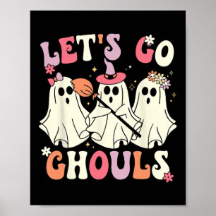 Póster Vamos Ghouls Halloween Ghost Costume Retro Groo