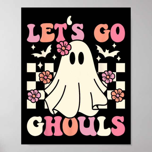 Póster Vamos Ghouls Halloween Ghost Costume Retro Groo (Frente)