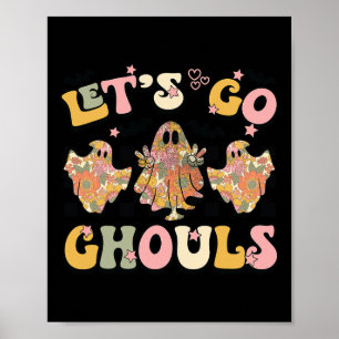 Póster Vamos Ghouls Halloween Traje de traje de fantasmas