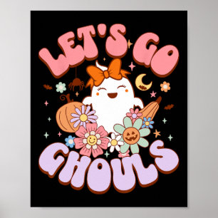Póster Vamos Ghouls Halloween Traje de traje de fantasmas