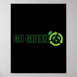 Póster Vamos Green Environmental Protection Nature Planet
