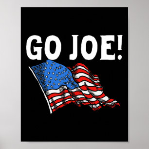 Póster ¡Vamos Joe! El retro de la bandera norteamericana 