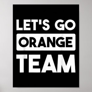 Póster Vamos Naranja Team War Game Competition Summer Ca