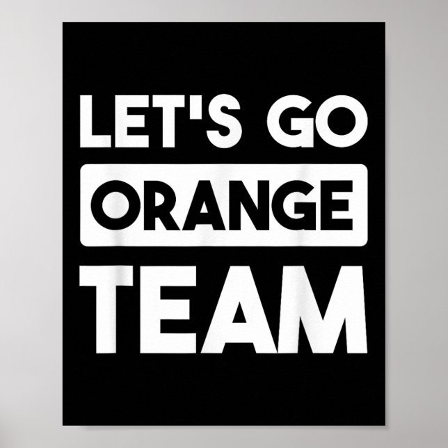 Póster Vamos Naranja Team War Game Competition Summer Ca (Frente)