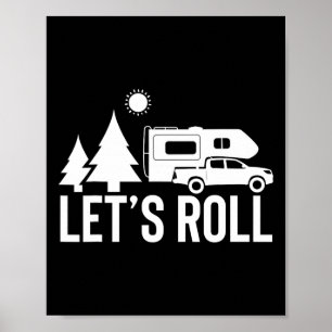 Póster Vamos Rodar Camper de Camión Regalo Divertido de C