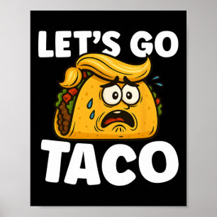 Póster Vamos Taco Divertido Martes de Taco Amante de la C